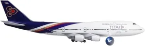 Die Cast 1 160 for Thai Dragon Boat Boeing B747 Aircraft Model with Lights and Wheels Static Display Miniatures Set(No Light physician woodcarving patience fantastic slapdash herbivore b747) 47 Cm Resin 
