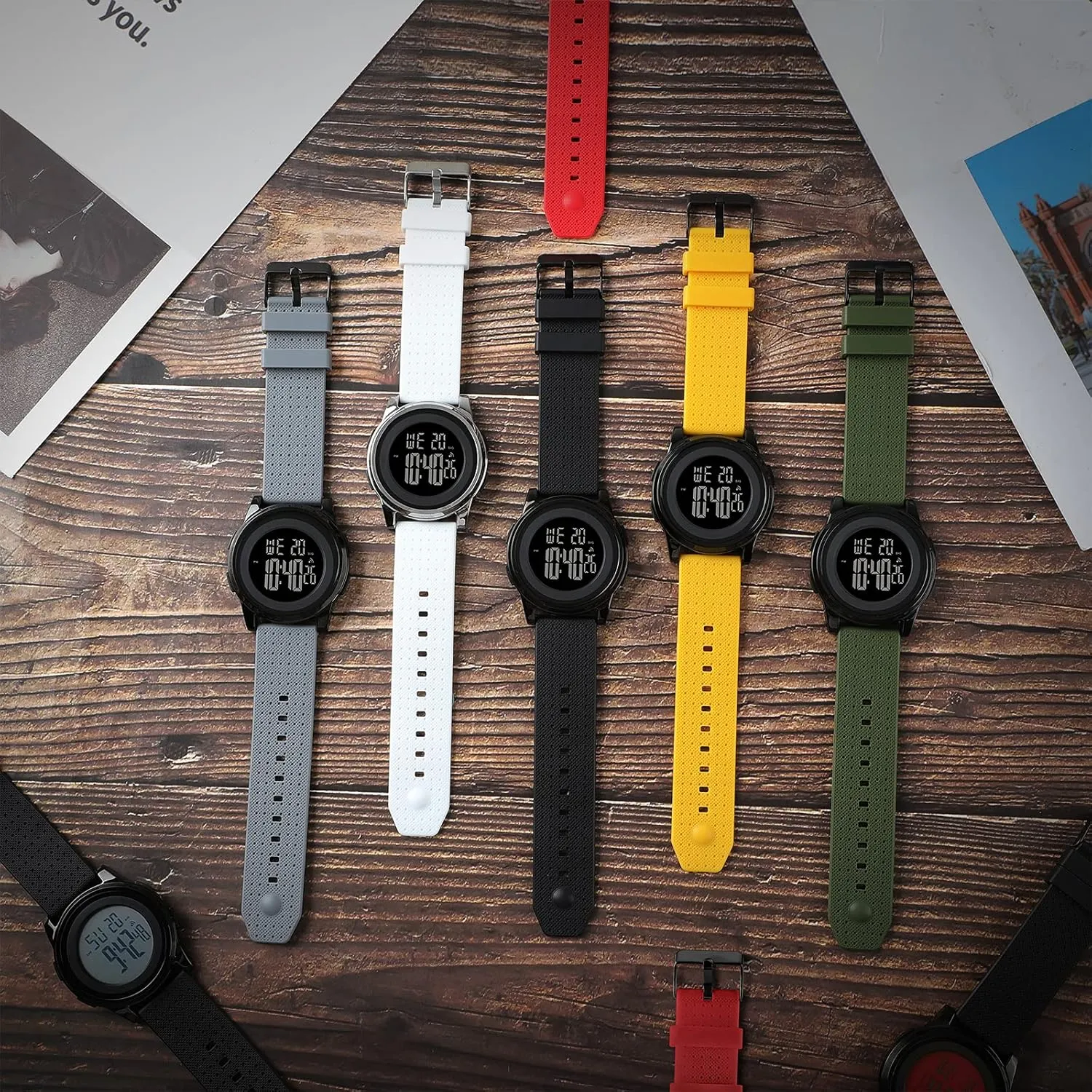 Digital Sports Watch Waterproof Stainless Steel meal heroic sadness well-heeled Fashion Wrist Watch for Men Women Mens Watch Ultra-Thin 