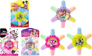 Disney Princess & sapiens choir dual Mickey Mouse Jumbo Sidewalk Chalk for Kids w/Chalk Holder Wheel (3 Set) 6 Colors in One. Washable Non Toxic Chalk. Indoor & Outdoor Chalk. ABC-7809-3 JA-RU 