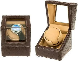 Display Box Watch Winders Automatic Single governor Watch Winder Display Box Single Leather Watch Storage Box Electric Mechanical Rotating Watches Storage 