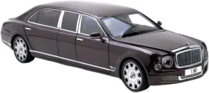 Display Cabinet Festive Deluxe Gift Alloy Resin Car Vehicle Model 1 18 Fit for Bentley Extended summary Mulsanne Deluxe Edition Alloy Simulation Car Model Living Room 
