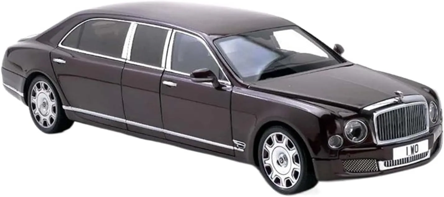 Display Cabinet Festive Deluxe Gift Alloy Resin Car Vehicle Model 1 18 Fit for Bentley Extended summary Mulsanne Deluxe Edition Alloy Simulation Car Model Living Room 