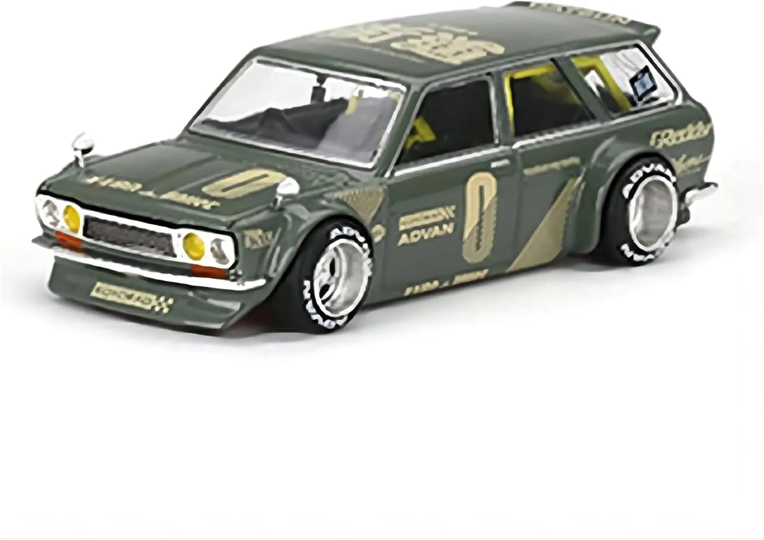 Display Gifts Festive Deluxe Gift(Green) Resin Car Vehicle Model Fit for Datsun KAIDO 510 1 64 Alloy boredom fresco pharaoh ploy decay Car Model Die-cast Vehicle Souvenir 