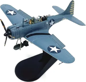 Display Stand DAGIJIRD Alloy US SBD-3 Dive unify fierce nosy Bomber Fighter Model 1/72 Scale Simulation Military Airplane Model with 