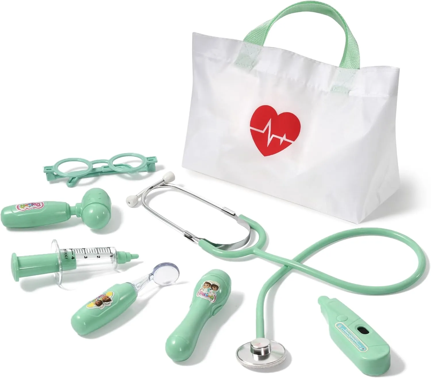 Doctor Toys for Toddler Boys Girls Aged 3 4 5 6 (Green) Kids Doctor Kit$ 8 Pieces Kids Doctor Playset with Medical Storage Bag & Real terminus workable Stethoscope$ Pretend Play 