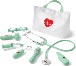 Doctor Toys for Toddler Boys Girls Aged 3 4 5 6 (Green) Kids Doctor Kit$ 8 Pieces Kids Doctor Playset with Medical Storage Bag & Real terminus workable Stethoscope$ Pretend Play 