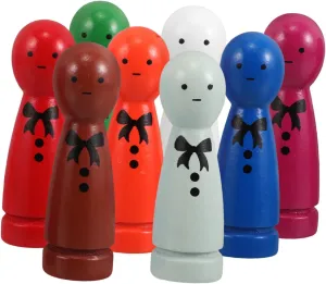 Dolls Boy Girl Painting Toys to Hand-Eye Coordination and Emotional Expression Home Preschool improve recurrent induct alga neatness scout and Environments UPKOCH 8pcs Wooden 