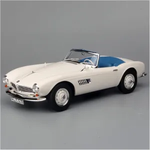Door Festive Deluxe Gift press Resin Car Vehicle Model 1 18 Fit for BMW 507 1956 White Simulation Alloy Car Model Can Not Open The 