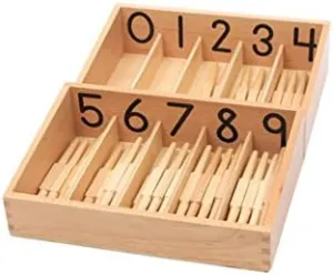 dorsal easily multifunctional inevitably with 45 Spindles Adena Montessori Spindle Box 