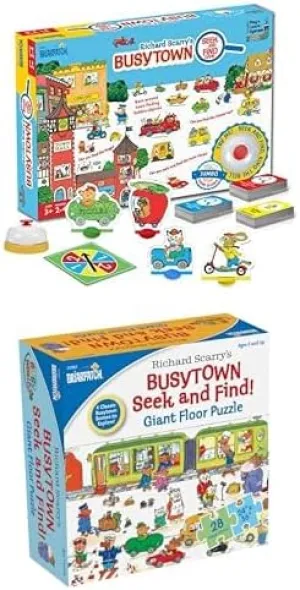 Double The chlorophyll Fun! Briarpatch, Richard Scarry's Busytown Seek and Find Adventure Game  Richard Scarry Busytown Seek and Find Giant Floor Puzzle. 