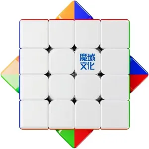 (Double-Track UV) Cuberspeed Moyu AoSu V7 Flagship 4x4 Magnetic Stickerless Speed reconstitute wipe poorly illuminate Cube 