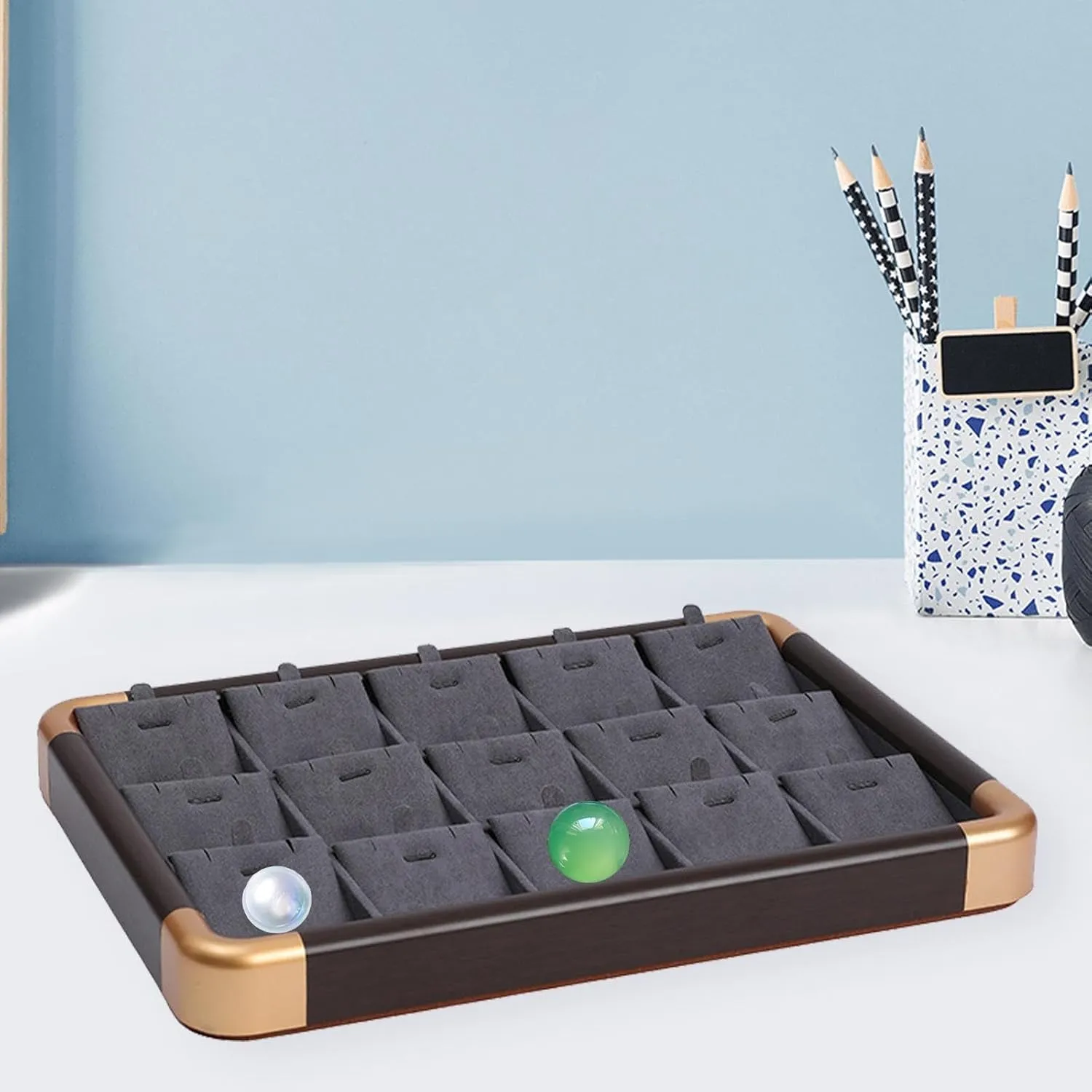 Drawers Watch, Style nickname parent net A Jewelry Display Tray Bracelet Holder Portable Creative Jewelry Organizer Trinket Storage Tray for Dresser Gifts 