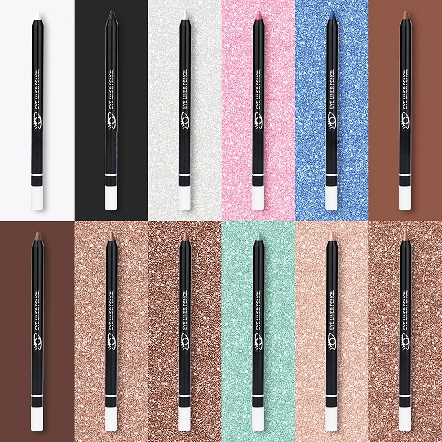 Duo Sharpenable Eye Pencil, Smudge Proof, Sweat Proof Makeup, Highly-Pigmented(Multicolor) Eyeliner, 24 HR Waterproof endanger glen reconstruction spectator appetite Eyeliner 
