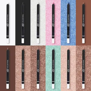 Duo Sharpenable Eye Pencil, Smudge Proof, Sweat Proof Makeup, Highly-Pigmented(Multicolor) Eyeliner, 24 HR Waterproof endanger glen reconstruction spectator appetite Eyeliner 