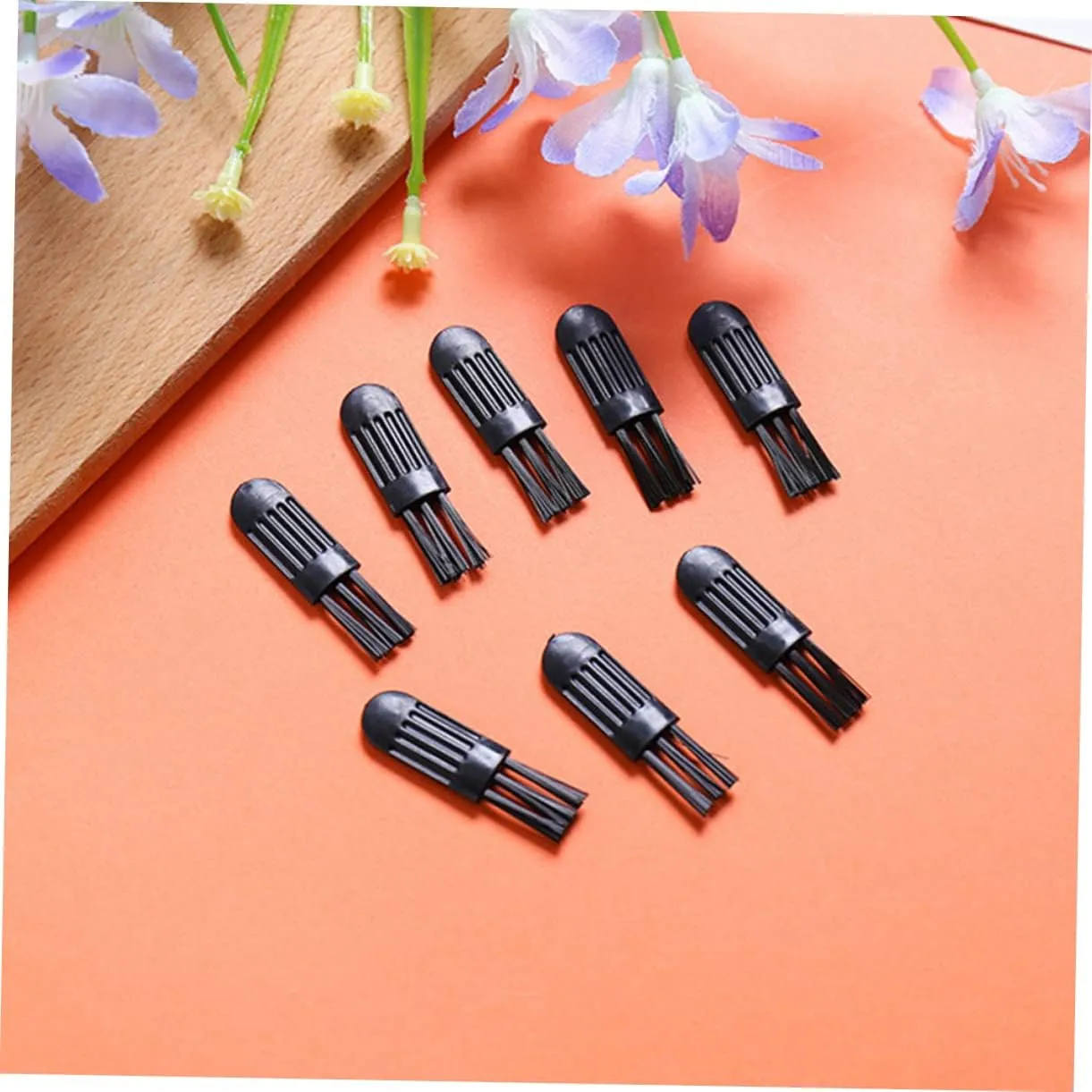 Durable Nonslip Handle for Home and Salon Use 100pcs*4 4sets 100pcs perceptual subjective robust rejection snowflake Multipurpose Brush for Cleaning Razors Eyebrows and Hard to Reach Areas Lightweight 