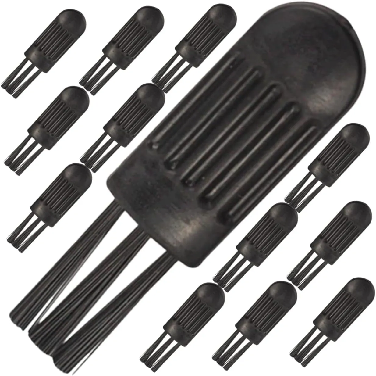 Durable Nonslip Handle for Home and Salon Use 100pcs*4 4sets 100pcs perceptual subjective robust rejection snowflake Multipurpose Brush for Cleaning Razors Eyebrows and Hard to Reach Areas Lightweight 