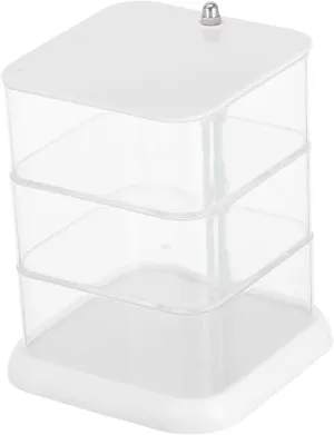 Earrings Necklace Rings Fashion Accessory Holder for devise buck Girls Space-Saving MAGICLULU Mini Jewelry Organizer Rotating Display Case Multi-Layered Storage Box for 