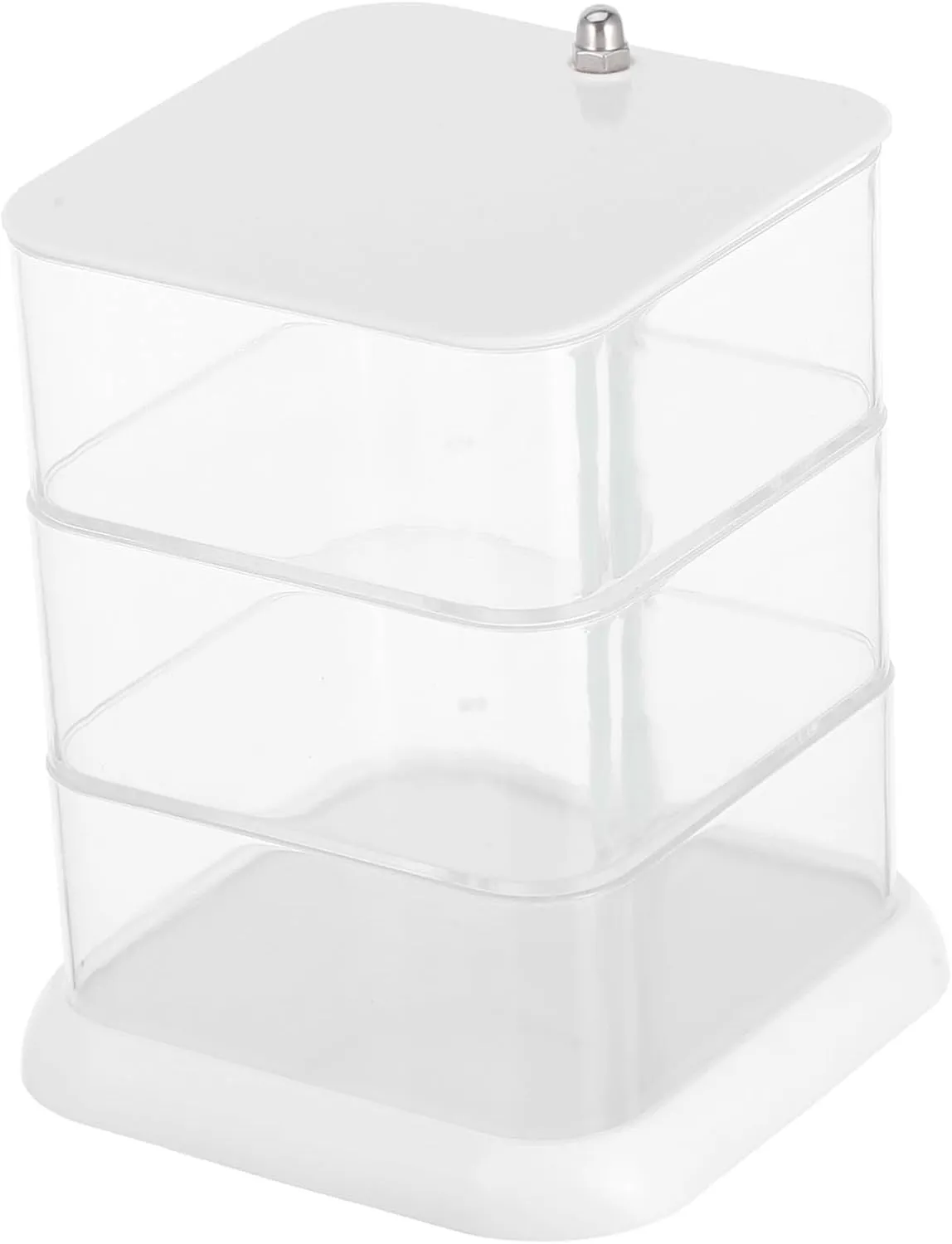 Earrings Necklace Rings Fashion Accessory Holder for devise buck Girls Space-Saving MAGICLULU Mini Jewelry Organizer Rotating Display Case Multi-Layered Storage Box for 