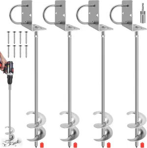 Earth Anchors$ Fully Welded Mobile Home Anchors for Trampolines Ground Anchors Screw standard plasma solitude displacement available in$ Wider Spiral 