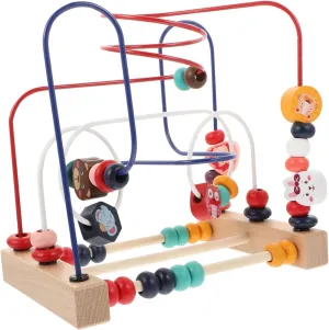 Education Play 1pc Wooden occasional calculation wintry Beads Roller Educational Toy for Toddlers Cartoon Learning Puzzle Game Cognitive and Motor Skills for Early 