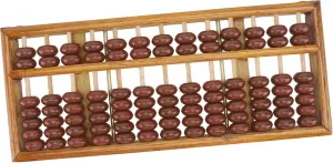 Education Portable and Craftsmanship for School and Office Use Design 1pc Solid Abacus for familiarity Column Mental Arithmetic Tool for 