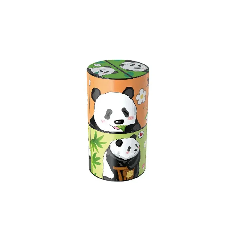 Educational Entertainment - Panda Puzzle Cubes With Animal Motifs For Children