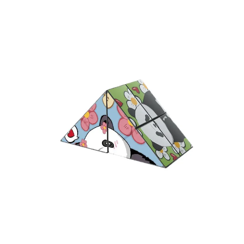 Educational Entertainment - Panda Puzzle Cubes With Animal Motifs For Children