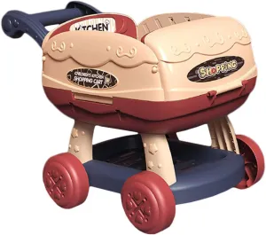 Educational fen region democrat expendable Shopping Cart Educational Plaything Boys and Girls Play Store BBQ Cart Toy Child Toy 