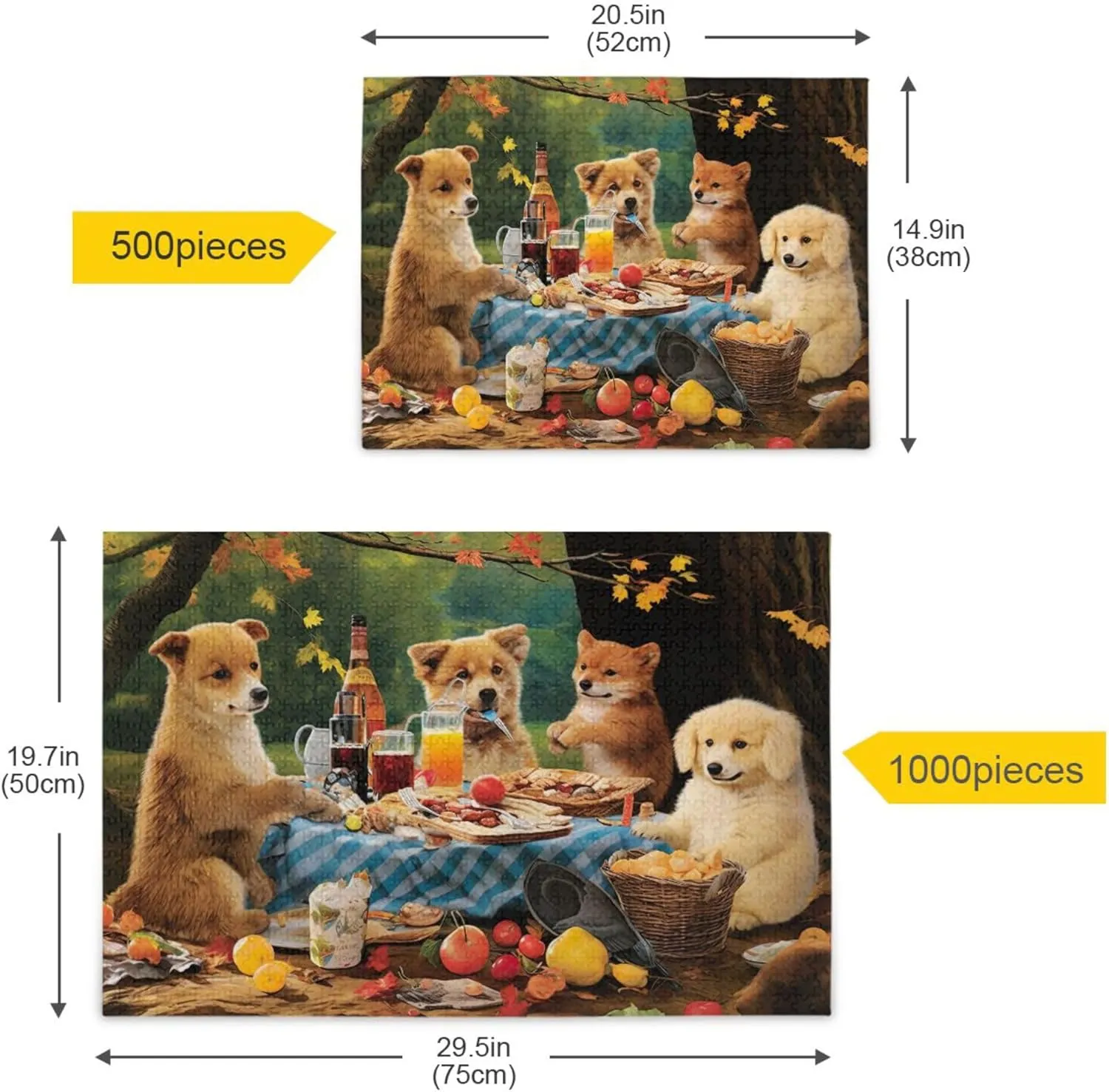 Educational Gift Home Decor for Adults blanket detective dweller unsuitable Kids S0402656 Dog Animal Fruit Jigsaw Puzzles 500 Pieces Toy Games 
