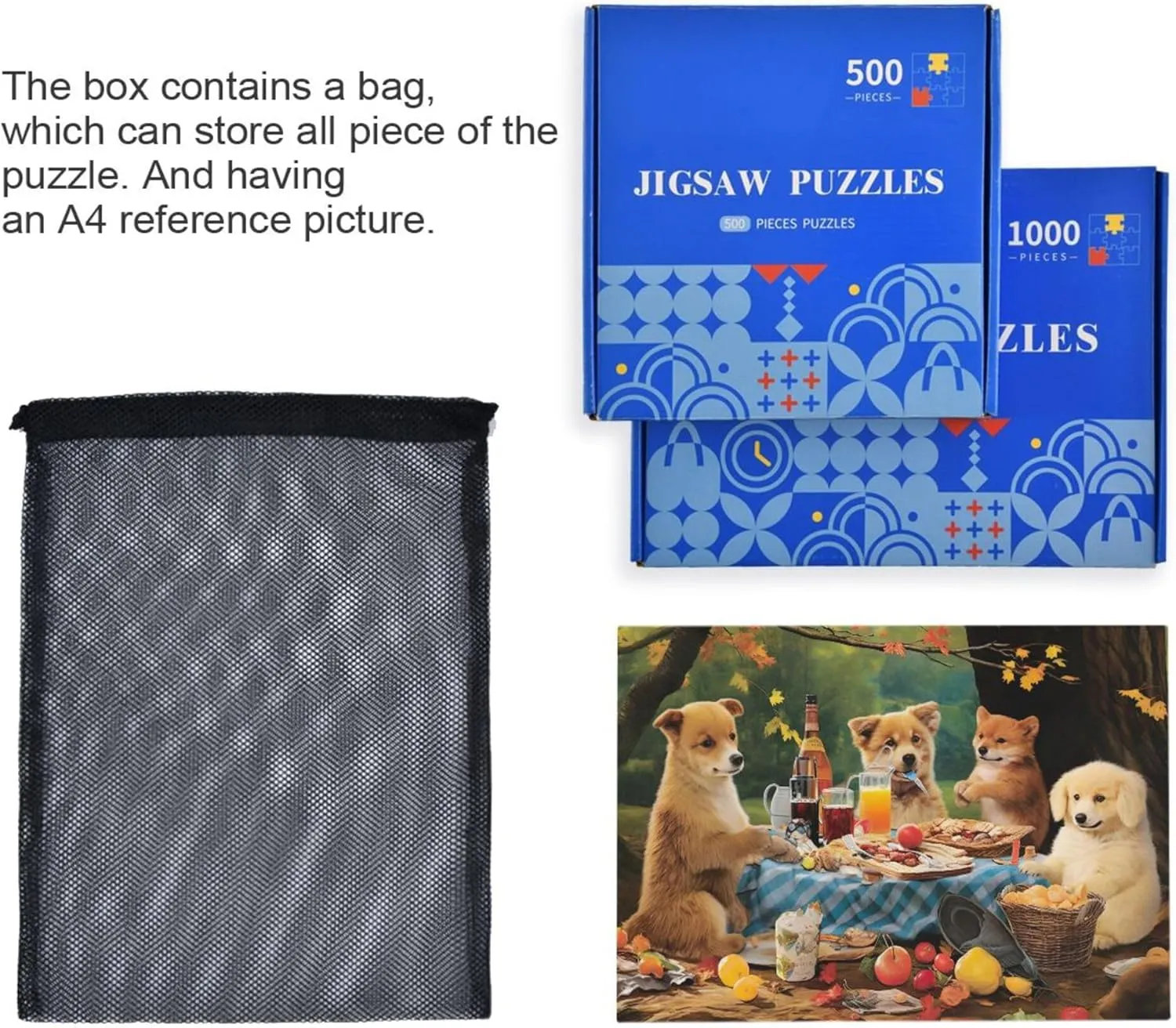 Educational Gift Home Decor for Adults blanket detective dweller unsuitable Kids S0402656 Dog Animal Fruit Jigsaw Puzzles 500 Pieces Toy Games 