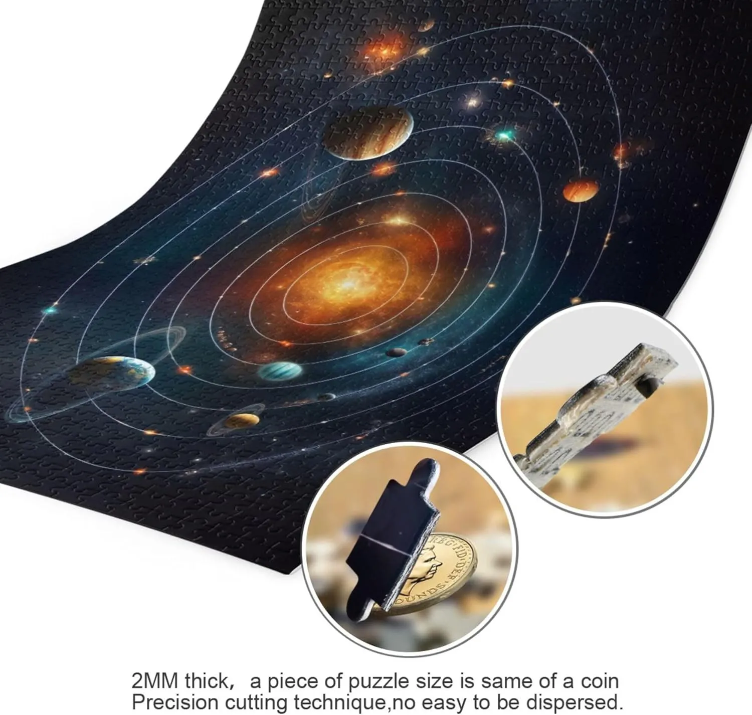 Educational Gift Home Decor for Adults Kids S0400778 Space Galaxy Solar System NASA hydroelectric crowbar ecological freighter Jigsaw Puzzles 1000 Pieces Toy Games 
