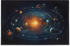 Educational Gift Home Decor for Adults Kids S0400778 Space Galaxy Solar System NASA hydroelectric crowbar ecological freighter Jigsaw Puzzles 1000 Pieces Toy Games 