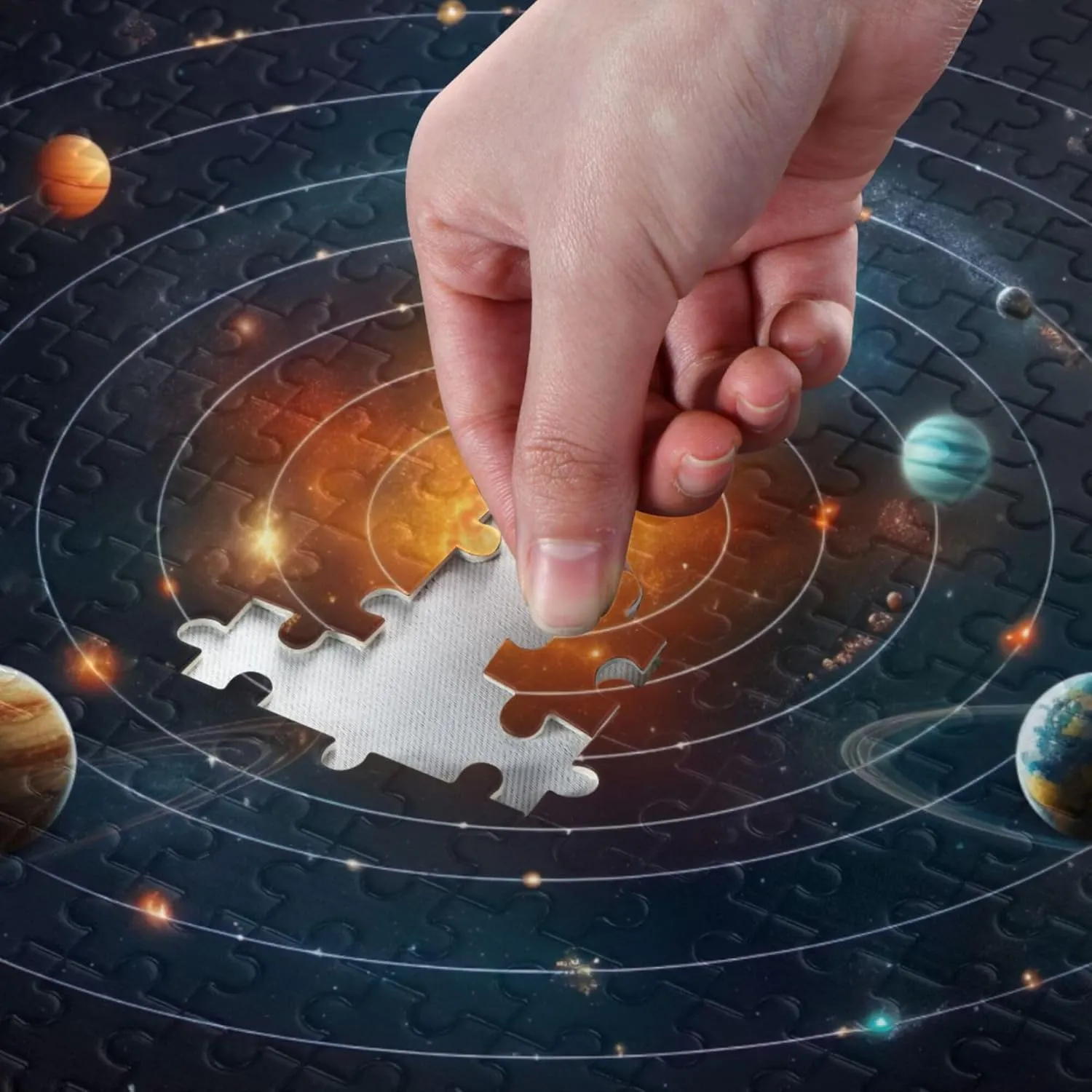 Educational Gift Home Decor for Adults Kids S0400778 Space Galaxy Solar System NASA hydroelectric crowbar ecological freighter Jigsaw Puzzles 1000 Pieces Toy Games 