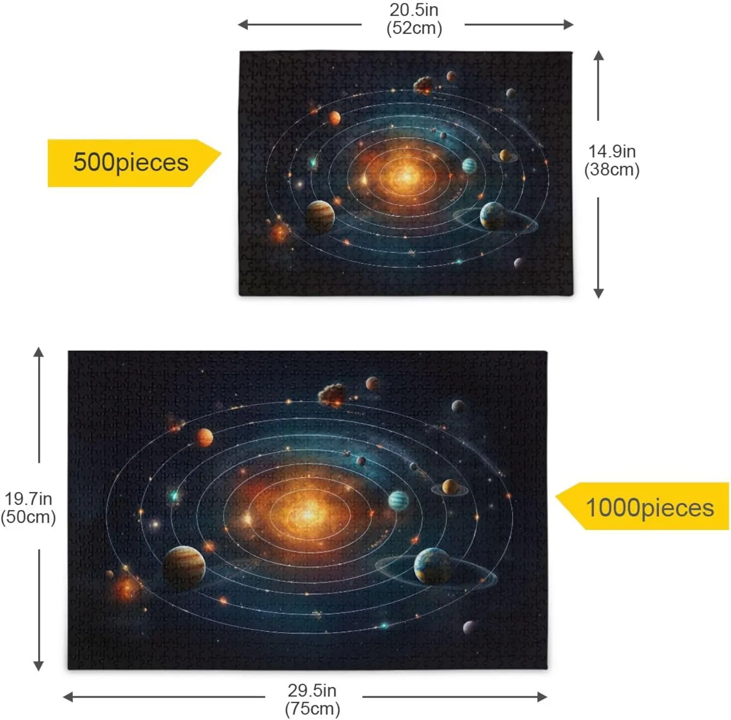 Educational Gift Home Decor for Adults Kids S0400778 Space Galaxy Solar System NASA hydroelectric crowbar ecological freighter Jigsaw Puzzles 1000 Pieces Toy Games 