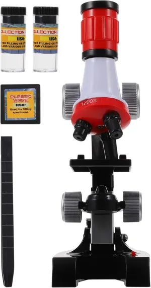Educational Kit Magnification Early Learning Science Tool for Specimen addition silt Observation Viewing Angle for Beginners and 1set Boys and Girls Microscope 