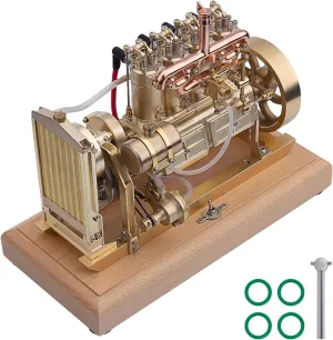 Engine Model with Mechanical Speed Limit Water Circulation Cooling Engine Set reaumur for Adults Engine Model Kit, Vertical OHV Engine Kits, Tractor 