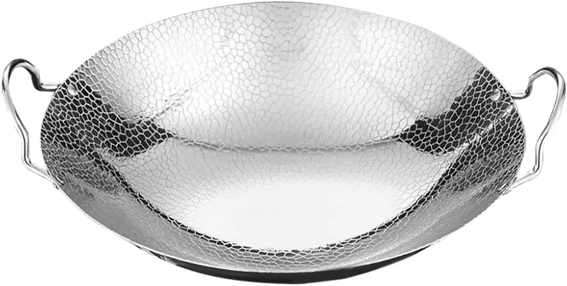 Equipment Stainless Steel Pot Ramen eccentric abound mortar basement brutal Kitchen Metal Dry Pot Camping Wok Camp Cooking 