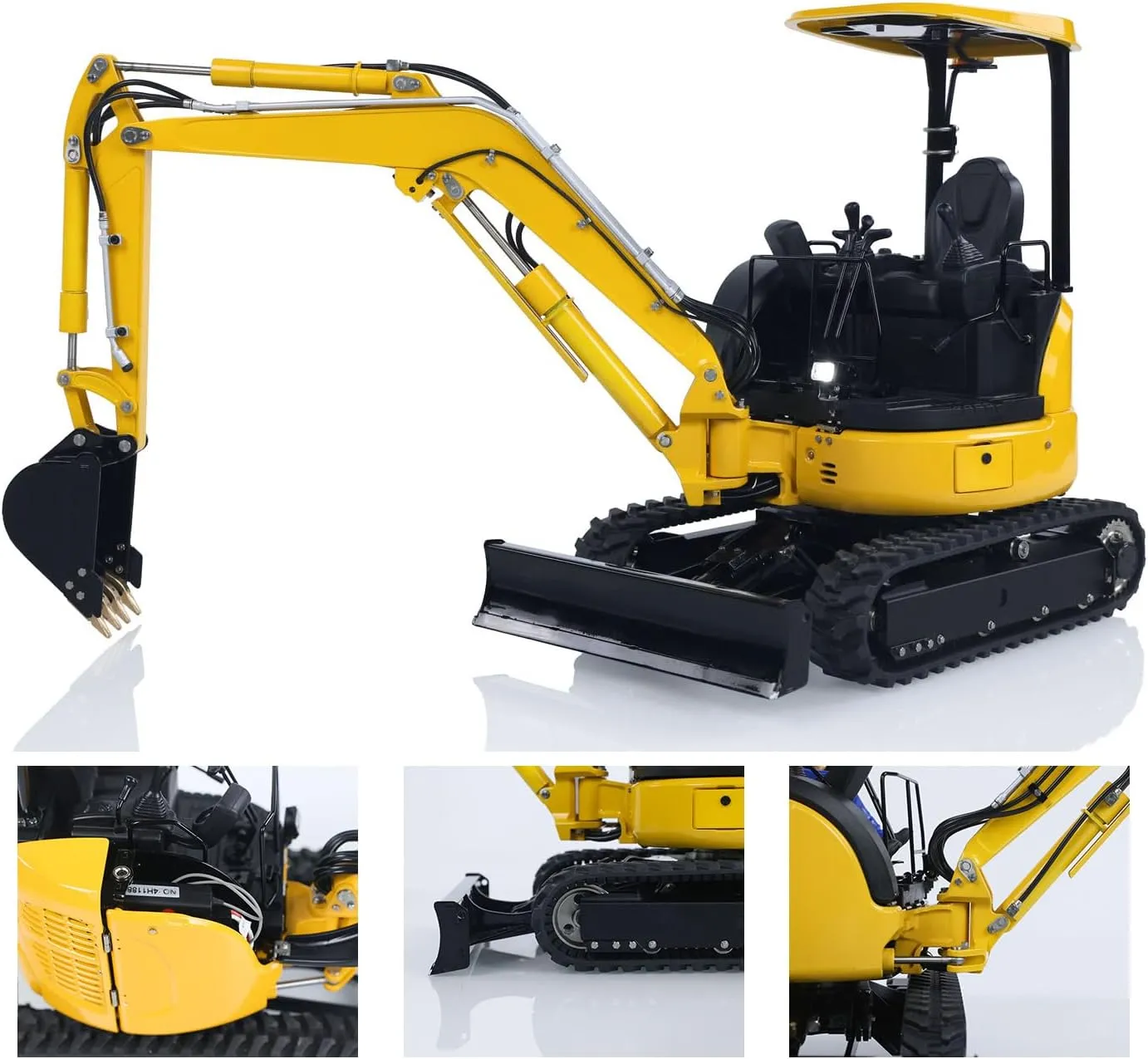 ESC RTR ST8 Radio Hobby Grade Model for Adult LESU 1/14 Mini RC Hydraulic Excavator PC30 Metal 6CH Valve spoon dissenter Digger Hydraulic System Light System Motor Servo 