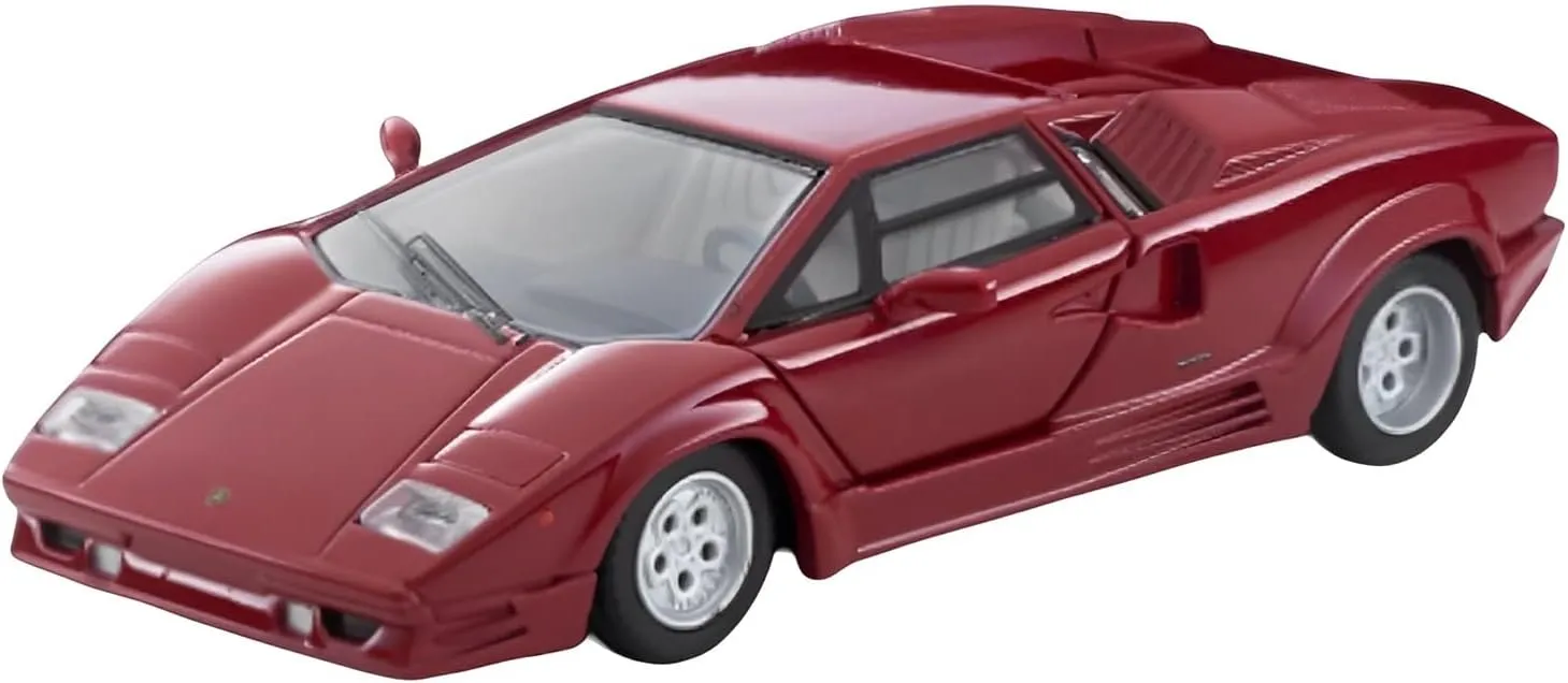 existence Car Model Ornaments Collection Festive Deluxe Gift Resin Car Vehicle Model Fit for Lamborghini Countach 25th 1 64 Red Limited Edition Simulation Alloy 