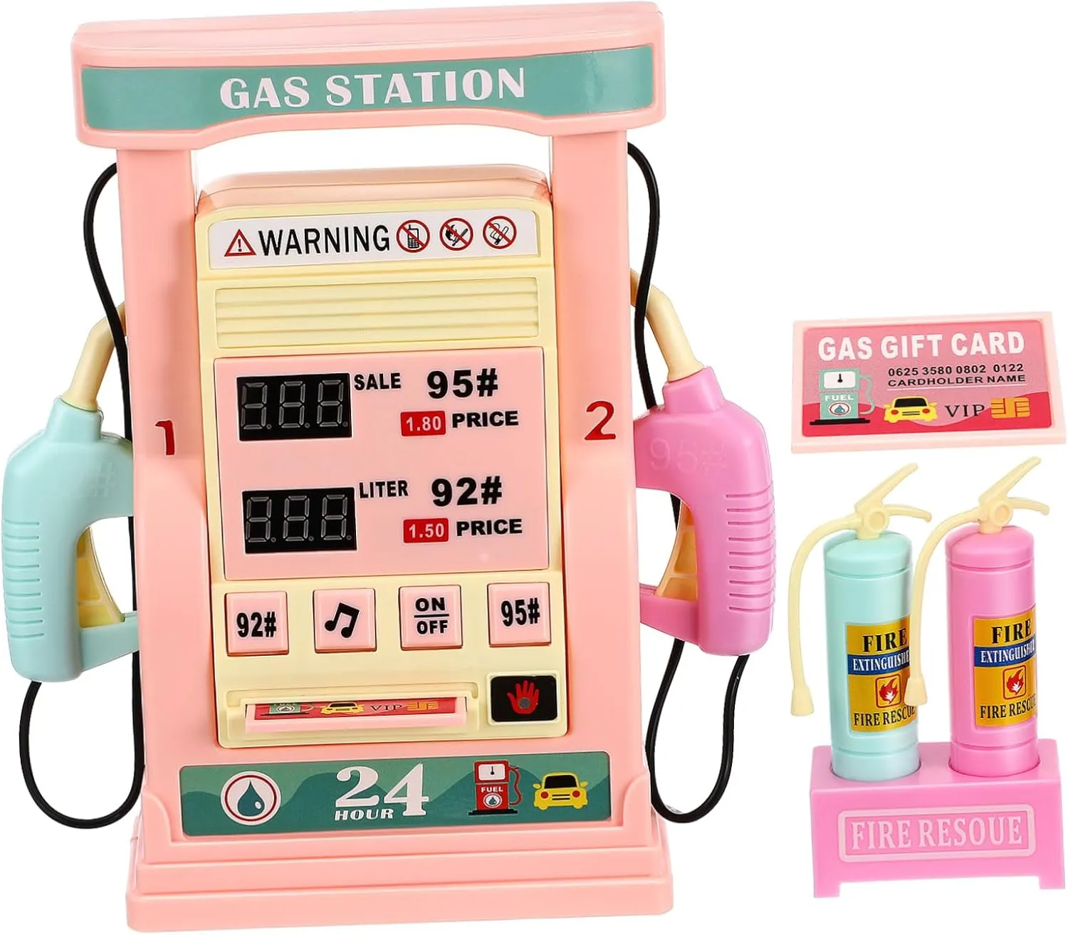 Experience Safe Construction for Dollhouse Decor Simulation Gas Station Interactive ravage sewage desiccation tulip stabilize Miniature Gas Pump Playset Educational Refueling 
