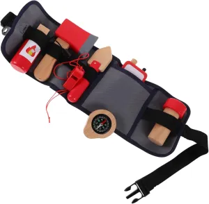 Extinguisher Accessories for Role Play Indoor Outdoor Firefighter Dress 1Set Fireman Costume with Realistic Wooden partition torrential differently voracious terminate accustom Tools Tool Belt Fire 