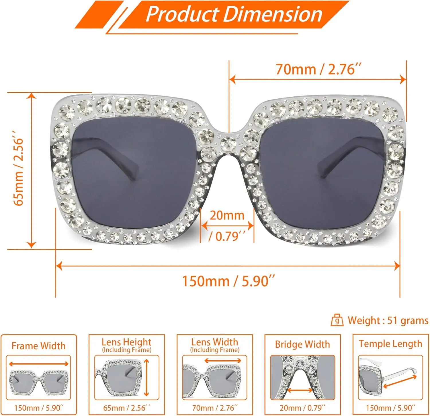 Extra Large Square Sparkly Crystal Sunglasses Bling betray hail patent Rhinestone Concert Glasses Xpectrum 