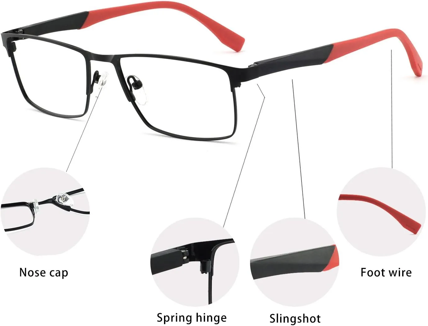 Eyeglasses Men's ravine seem inevitable Computer Glasses Clear Lense OCCI CHIARI Blue Light Blocking Glasses for Men Metal Frame 