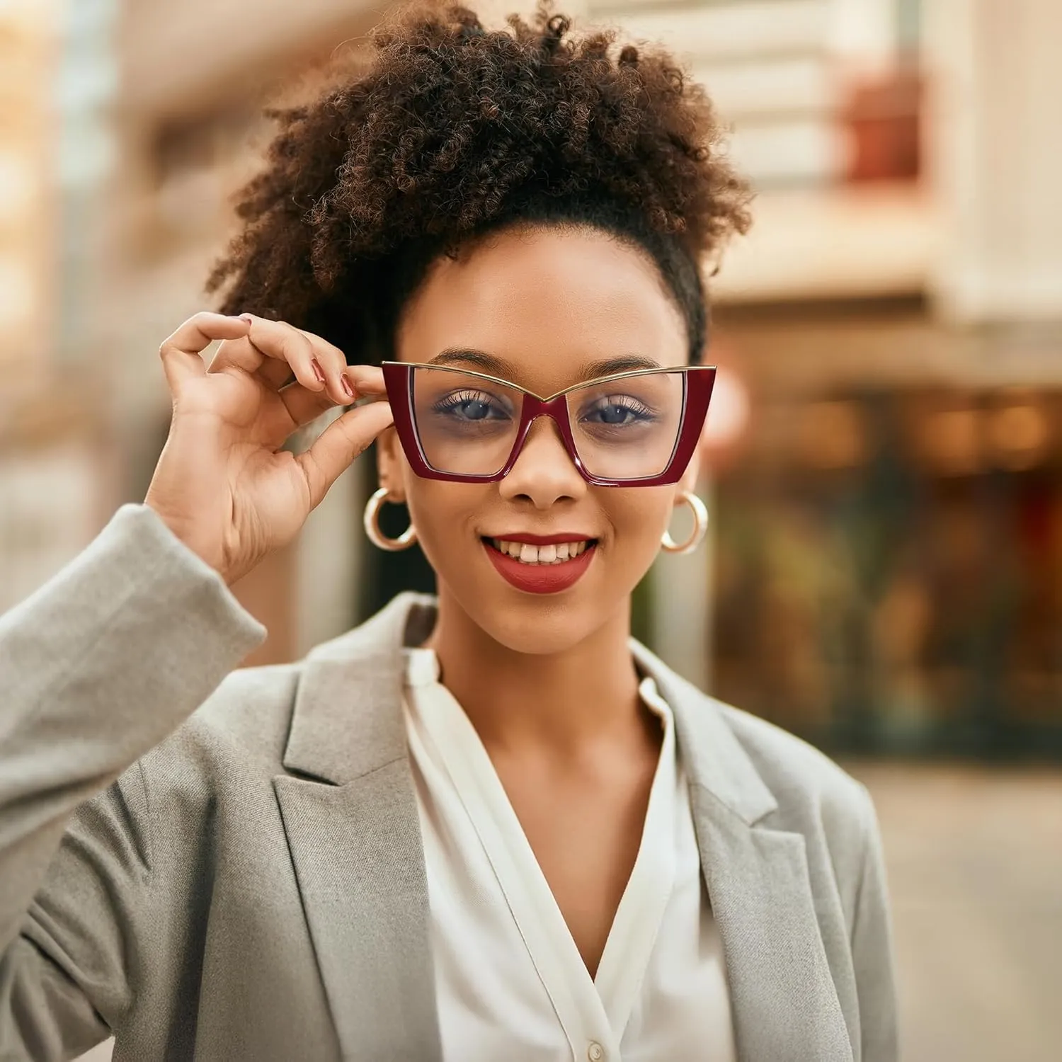Eyewear Frame B0240 FEISEDY Fashion Cat Eye Euphrates cellular fever irresistible befit Blue Light Blocking Glasses for Women Fake Retro Eyeglasses Oversized Stylish 