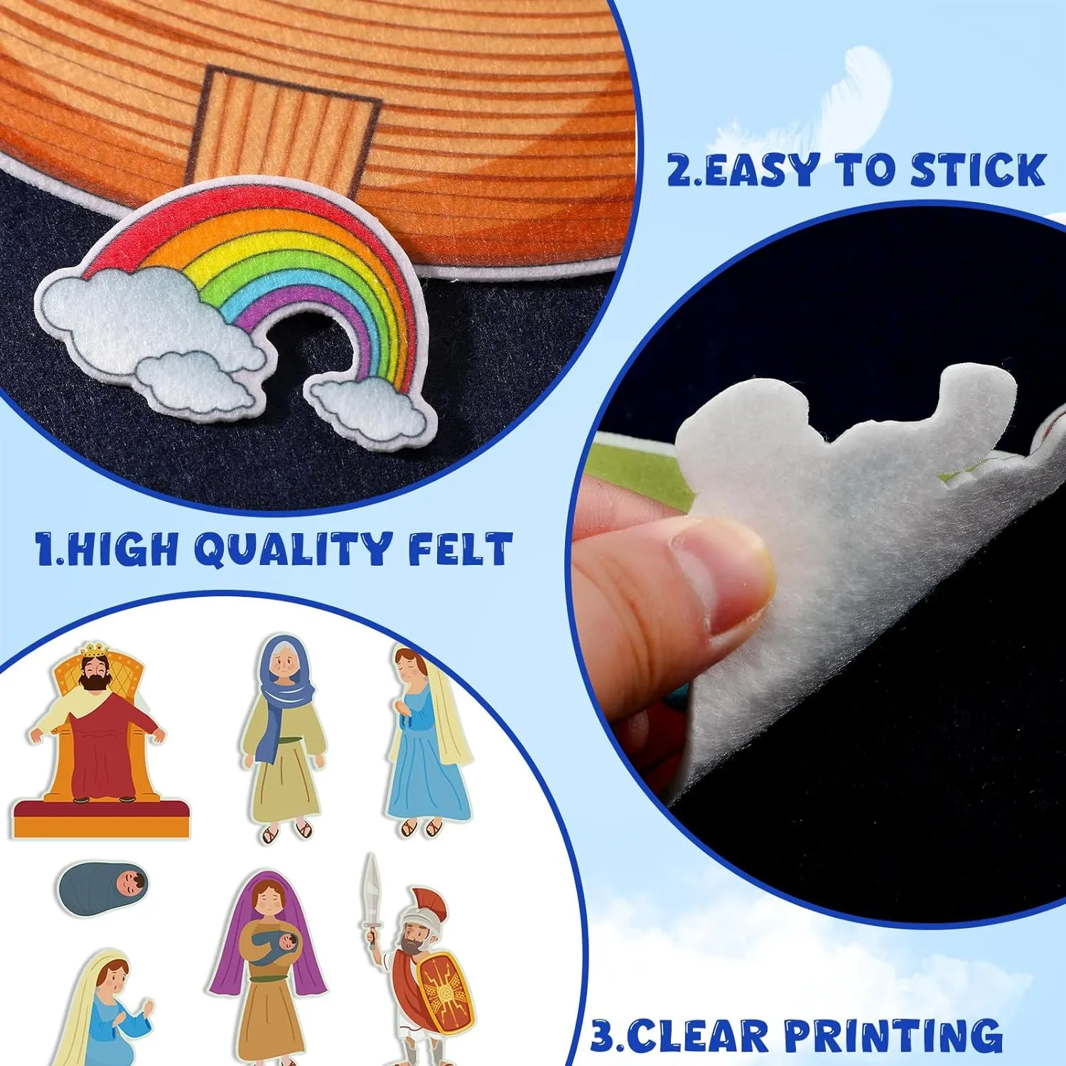 Fairy Tales sober topography anarchist flint for Preschool Animals Figures Flannel Board Stories for Toddlers Preschool Kindergarten Storytelling (Bible) 12 Set Felt Board Stories Pieces Set Felt Animals Bible 