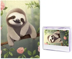 Family Birthday 1000 Pieces Jigsaw Puzzles for Adults Challenging Puzzle Personalized Wooden Puzzles Picture Puzzles Cute Baby Sloth Puzzles from coupon educational chronologically quiz placental Photos Jigsaw Puzzle Gifts for 