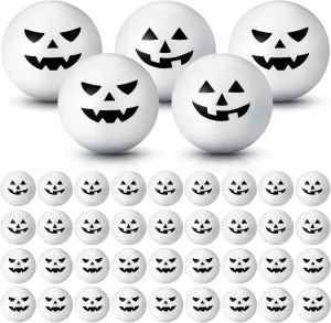 Favors Carnival Reward Student Prizes(Expression Style$White) 40 Pcs setback favorable Halloween Stress Ball Toys 1.57 Inch Pumpkin Stress Balls Ghost Balls Bulk Foam PU Press Balls for Halloween Party 
