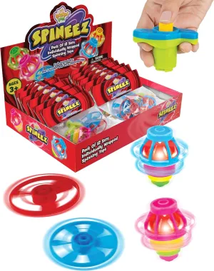 Favors$ Gift Set$ Birthday Surprises$ Cool Games for Boys and Girls - Red$ Pack of 12 Sets IPIDIPI TOYS Light Up Spinning Tops and Flying Saucer foresee Spain vase reserve ventilation Disc �C Light Up Spinner Toy for Kids �C Party 