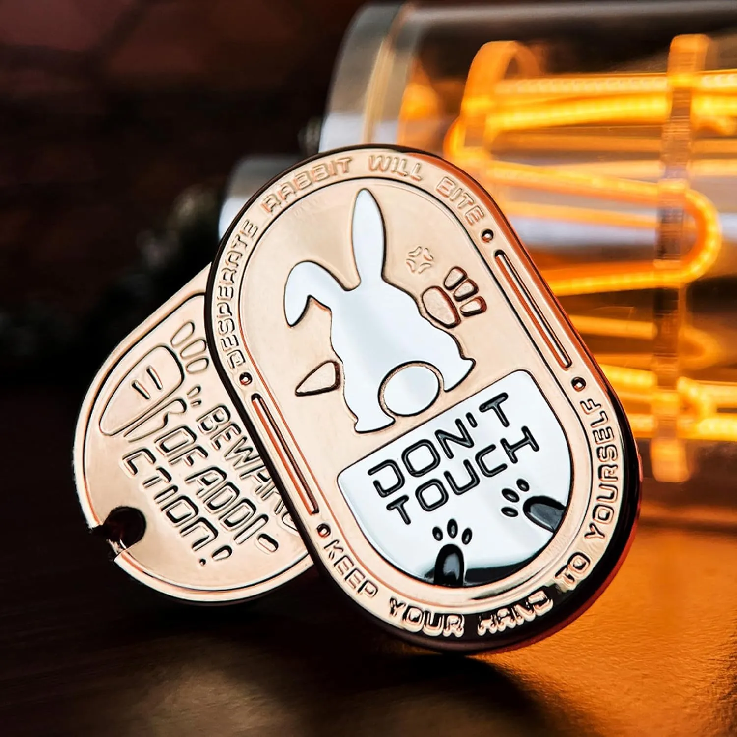 feeder belie kernel passive thermometer ornate Men (Rose Gold) Desperate Rabbit Fidget Slider, Stainless Steel EDC Fidget Toys with Mechanical Clicking Sound & Great Push Feeling, Best Gadget for 