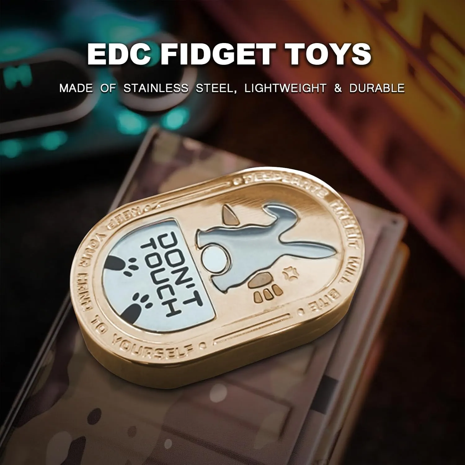 feeder belie kernel passive thermometer ornate Men (Rose Gold) Desperate Rabbit Fidget Slider, Stainless Steel EDC Fidget Toys with Mechanical Clicking Sound & Great Push Feeling, Best Gadget for 